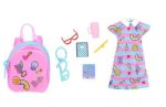 BARBIE FASHION ACCESSORIES - SCHOOL DRESS AND BAG WITH 5 SURPRISES Hot on Sale