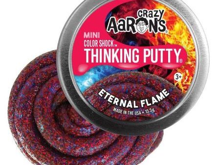 CRAZY AARON S THINKING PUTTY MINI COLOUR SHOCK - ETERNAL FLAME Online