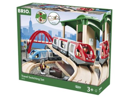 BRIO TRAVEL SWITCHING RAILWAY SET 42 PIECES Sale