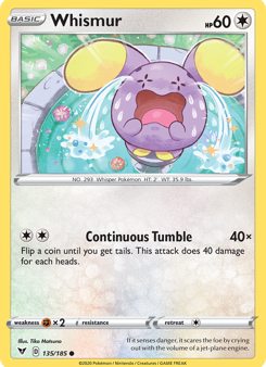 Whismur (135 185) [Sword & Shield: Vivid Voltage] For Cheap